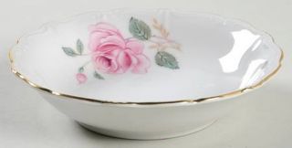 Forest Moonglow Fruit/Dessert (Sauce) Bowl, Fine China Dinnerware   Pink Roses &