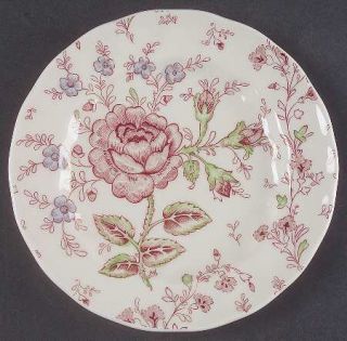 Johnson Brothers Rose Chintz Pink (England 1883 Stamp) Bread & Butter Plate, F