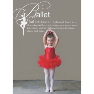 Alphabet Garden Designs Ballet Definition Vinyl Wall Decal sport101