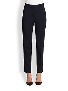 Valentino Stretch Wool Trousers   Navy