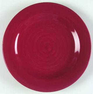 Gibson Designs Circularity Shades Red Dinner Plate, Fine China Dinnerware   All