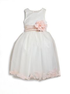 Us Angels Toddlers & Little Girls Satin & Tulle Rose Petal Dress   Blush Pink