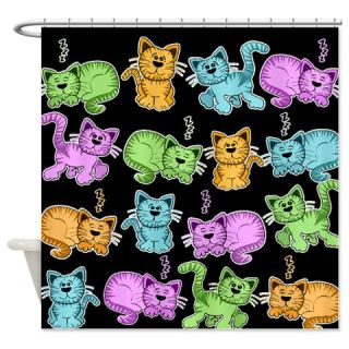  toon cats Shower Curtain  Use code FREECART at Checkout