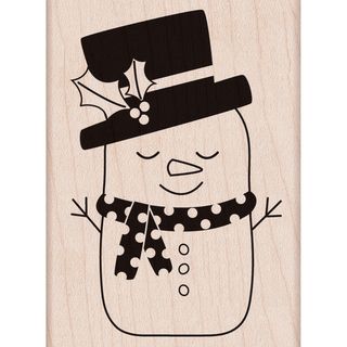 Hero Arts Mounted Rubber Stamps 3.75x3.25 sleeping Snowman