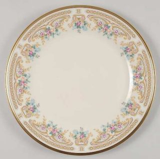 Lenox China Versailles Dinner Plate, Fine China Dinnerware   Tan/Gray Geometric&