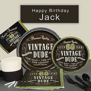 Vintage Dude 60 Deluxe Party Pack