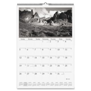At a Glance Recycled Black and White Wall Calendar
