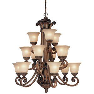 Dolan Designs DOL 2403 54 Carlyle 3 Tier Chandelier