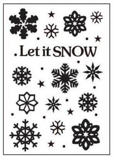Crafts too Embossing Folder 4 X6  Let It Snow 2