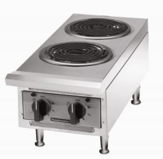 Toastmaster 12 in Hot Plate w/ 2 Coil Burners, 240 V