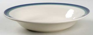 Pfaltzgraff Northwinds Rim Soup Bowl, Fine China Dinnerware   Stoneware, Blue &