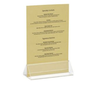 Tablecraft Triangle Menu Holder, 4 x 2 x 1.5 in, Acrylic