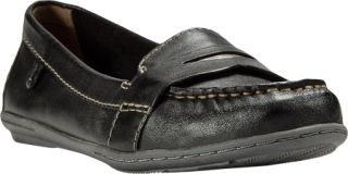 Womens Cobb Hill Zoey   Black Full Grain Leather Penny Loafers
