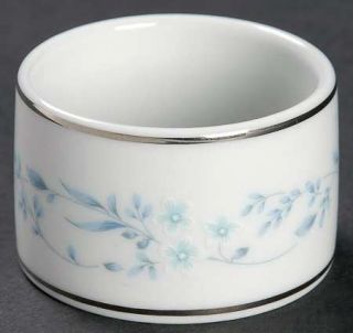 Noritake Carolyn Napkin Ring, Fine China Dinnerware   Blue, Pink Flowers