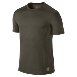 Nike Pro Combat Core Fitted Mens T Shirt   Cargo Khaki