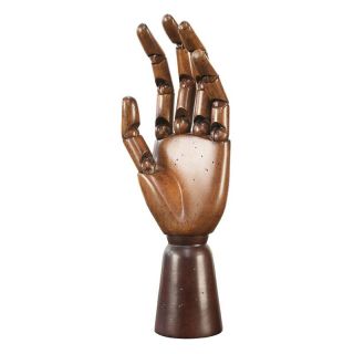 Authentic Models 15H in. Art Hand Statue Multicolor   MG001F