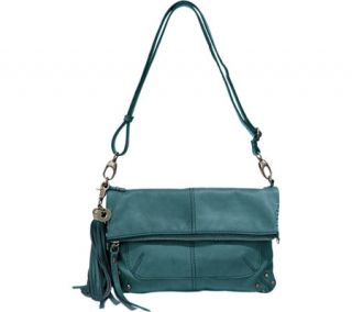 Womens Lucky Brand Del Rey Fold Over   Teal Shoulder Bags