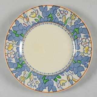 Enoch Wood & Sons Forest Flowers Blue/Multi Luncheon Plate, Fine China Dinnerwar