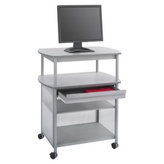 Safco Products Impromptu Av Cart with Storage Drawer, 3 Shelf SAF8942GR