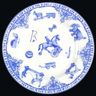 Spode Edwardian Child Collection Blue Salad Plate, Fine China Dinnerware   Blue