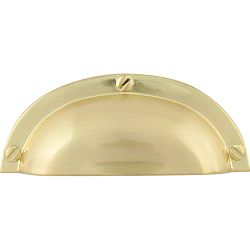 Successi Collection Satin Brass 3.75 inch Bin Cup Cabinet Pulls (pack Of 12) (ZincPack of 12)