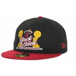 Miami Heat New Era NBA Heat Back To Back Fitted 59FIFTY Cap