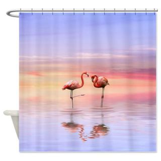  Pink Flamingo Shower Curtain  Use code FREECART at Checkout
