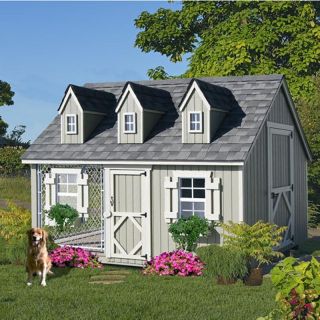 Cape Cod Cozy Cottage Kennel Dog House Multicolor   8X10 CAPE COD KENNEL CEDAR