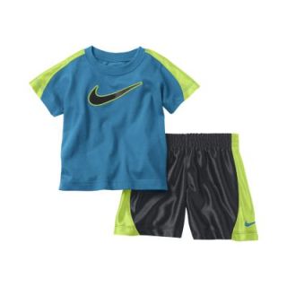 Nike Swoosh Two Piece Infant Boys Set   Blue