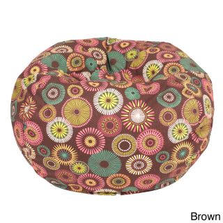 Starburst Pinwheel Pattern Medium Cotton Bean Bag Chair