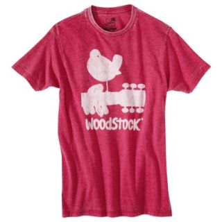 Woodstock Mens Burnout Graphic Tee   Red S