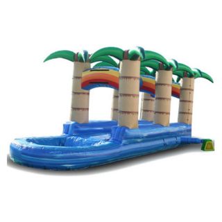 EZ Inflatables Tropical Slip and Dip Slide Multicolor   SS166