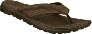 Mens Skechers On the GO Break   Chocolate Thong Sandals