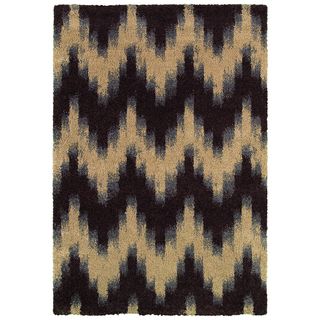 Moonwalk Andromeda chocolate Area Rug (710 X 1010) (ChocolateSecondary colors Black, Caramel, GreyPattern IkatTip We recommend the use of a non skid pad to keep the rug in place on smooth surfaces.All rug sizes are approximate. Due to the difference of