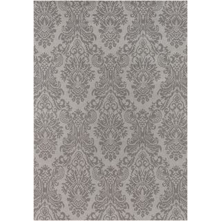 Hand knotted Cadewyn Grey New Zealand Wool Traditional Solid Rug (56 X 86)