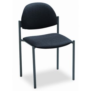 Global Total Office Comet Armless Stacking Chair with Rounded Back and Frame 