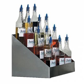 Gold Medal Tiered Shave Ice Flavor Bottle Rack w/ 20 Bottle Capacity, Stainless