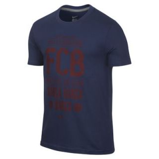 FC Barcelona Core Plus Mens T Shirt   Midnight Navy