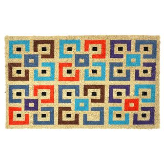 Cubbi 18 X 30 inch Coir Doormat (18 inches long x 30 inches wideStyle CasualPrimary color Blue, brown Secondary colors Beige Printed with non fading, non bleeding colorsCare instructions Remove soil with brush and shake off any excess dirt  )