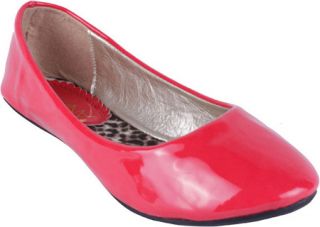 Womens L & C Sonia 1   Red Ballet Flats