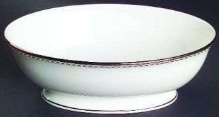 Lenox China Pearl Platinum 9 Oval Vegetable Bowl, Fine China Dinnerware   White