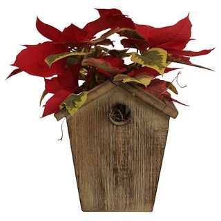 Rustic Wood Birdhouse Planter (set Of 4) (NaturalMaterials Rustic woodQuantity Four (4)Dimensions 6.5 inches high x 4.75 inches wide x 4.5 inches deep )