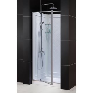 Dreamline Flex Pivot Shower Door, Shower Base And Shower Backwall Kit