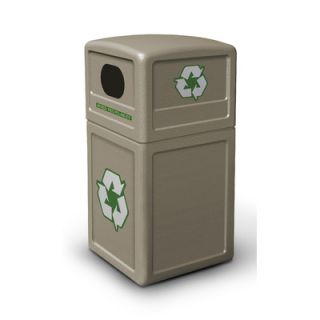 Commercial Zone 38 Gallon Recycle38 Recycling Container 74610 Color Beige