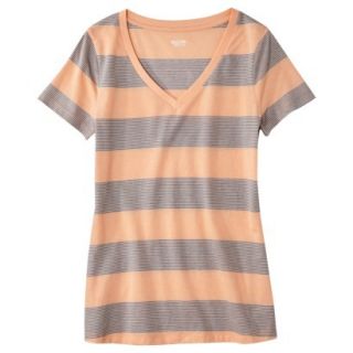 Juniors Boyfriend V Tee   Miriam Orange/Brilliant Blue L(11 13)