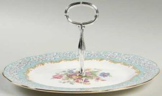 Royal Albert Enchantment Round Serving Plate with Handle (Salad Plate), Fine Chi