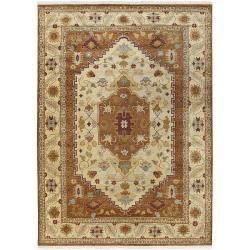 Hand knotted Auburn Wool Rug (9 X 13)