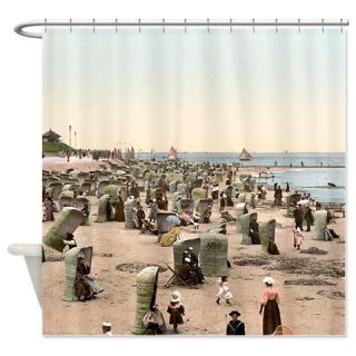  Vintage Beach Scene Shower Curtain  Use code FREECART at Checkout