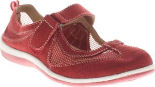Womens Spring Step Outrun   Red Suede Casual Shoes