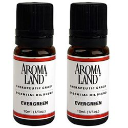 Aromaland 10 Ml Evergreen Blend Essential Oils (pack Of 2)